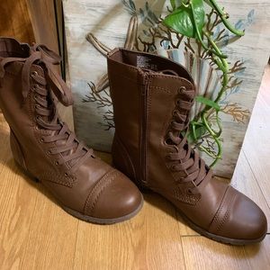 Brown Combat Boots